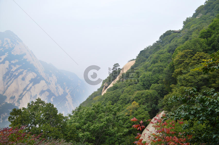 陕西西岳华山自然风光图片素材免费下载