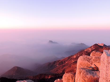 泰山山顶风景图片素材免费下载