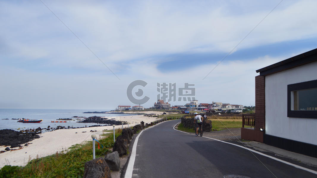 韩国济州岛牛岛道路自驾图片素材免费下载