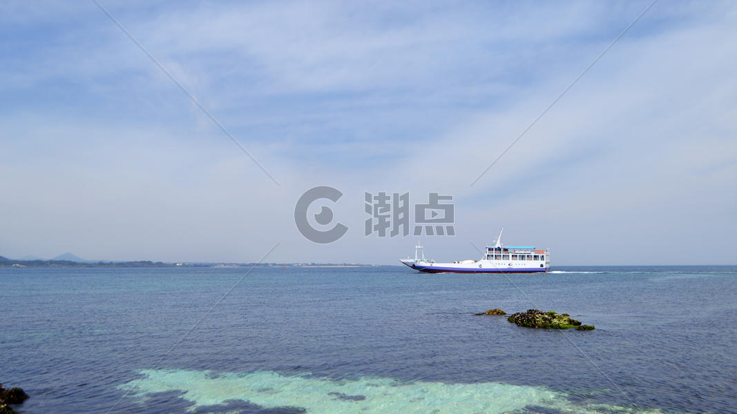 韩国济州岛牛岛海边大海唯美风景照图片素材免费下载