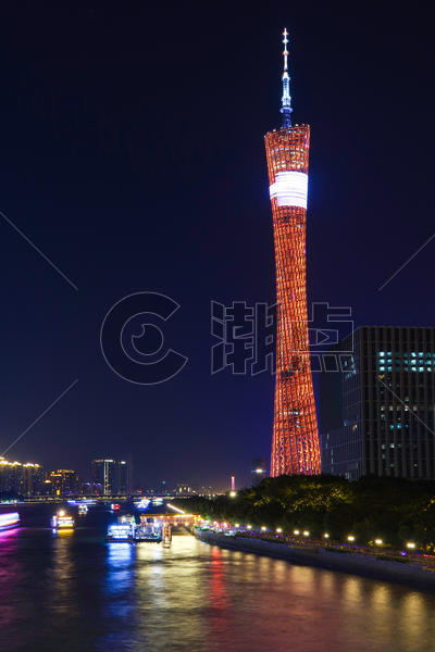 夜景广州塔图片素材免费下载