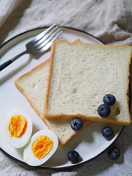 早餐面包鸡蛋水果图片素材免费下载