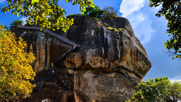 斯里兰卡“巨岩王朝”狮子岩图片素材免费下载