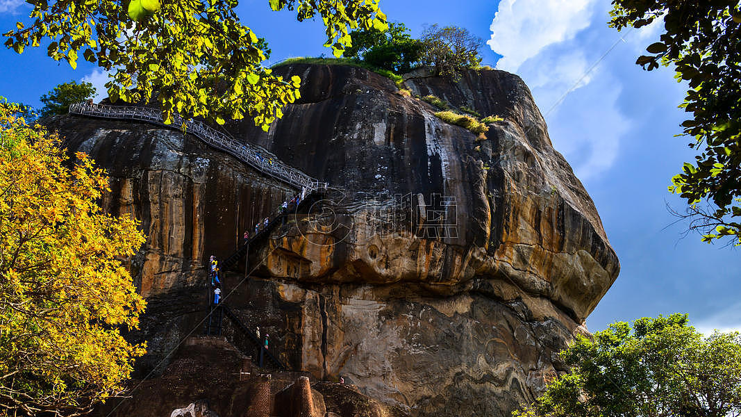 斯里兰卡“巨岩王朝”狮子岩图片素材免费下载