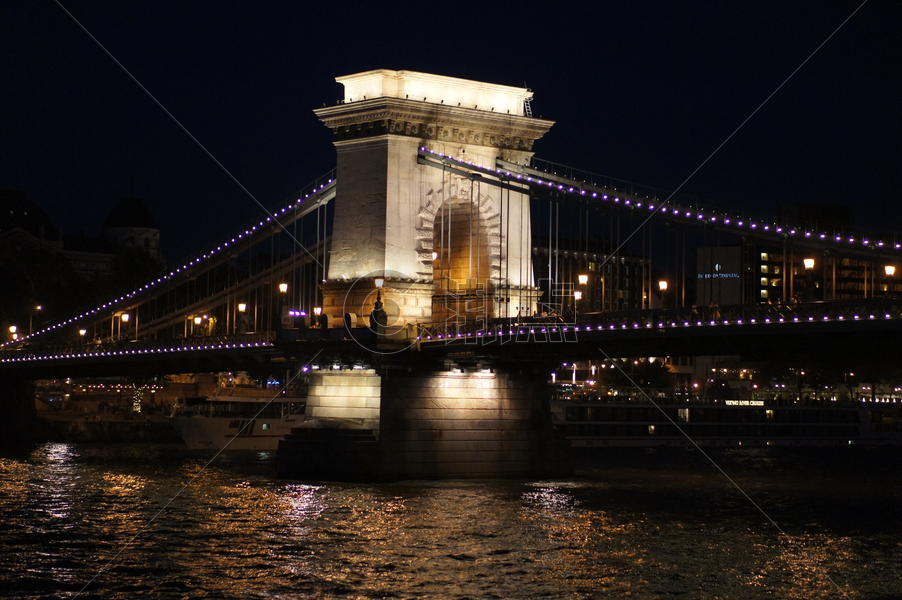 匈牙利布达佩斯的塞切尼链桥图片素材免费下载