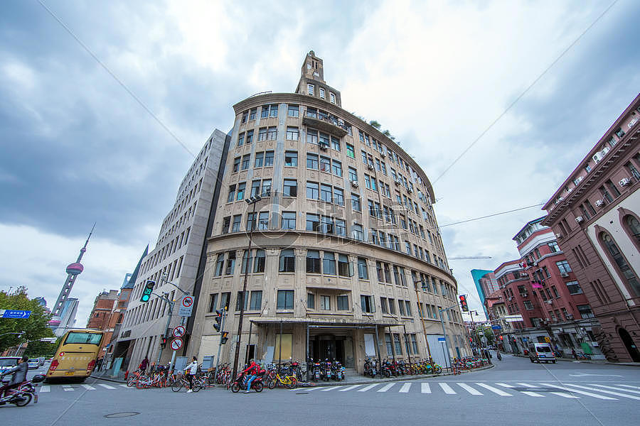 上海著名景点外滩老建筑摄影图6720*4480图片素材免费下载-编号719100-潮点视频