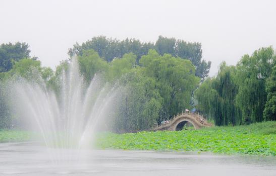 北京圆明园湖面景色图片素材免费下载