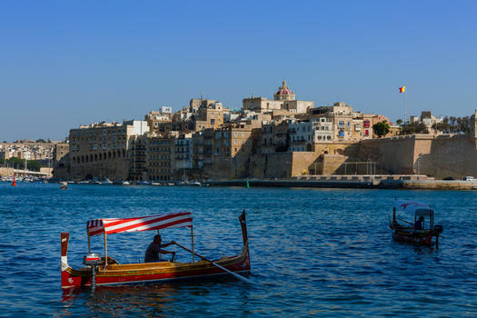 欧洲马耳他海边城市图片素材免费下载