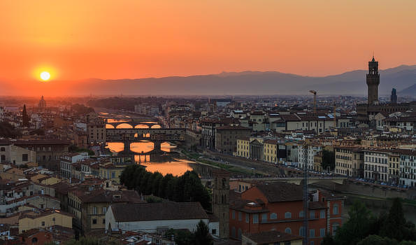 欧洲意大利城市全景日落图片素材免费下载