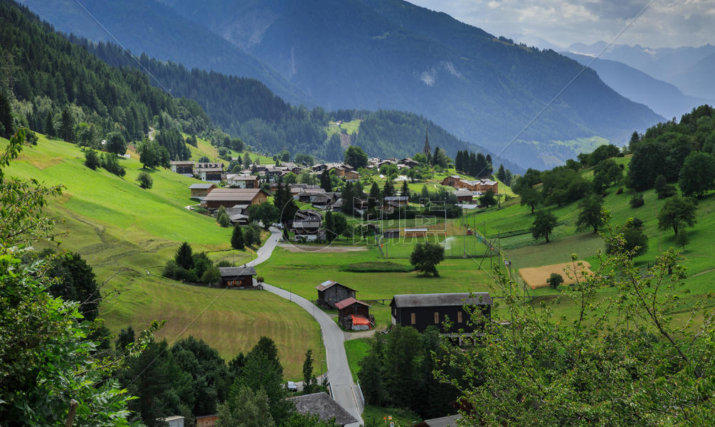 欧洲瑞士小镇图片素材免费下载