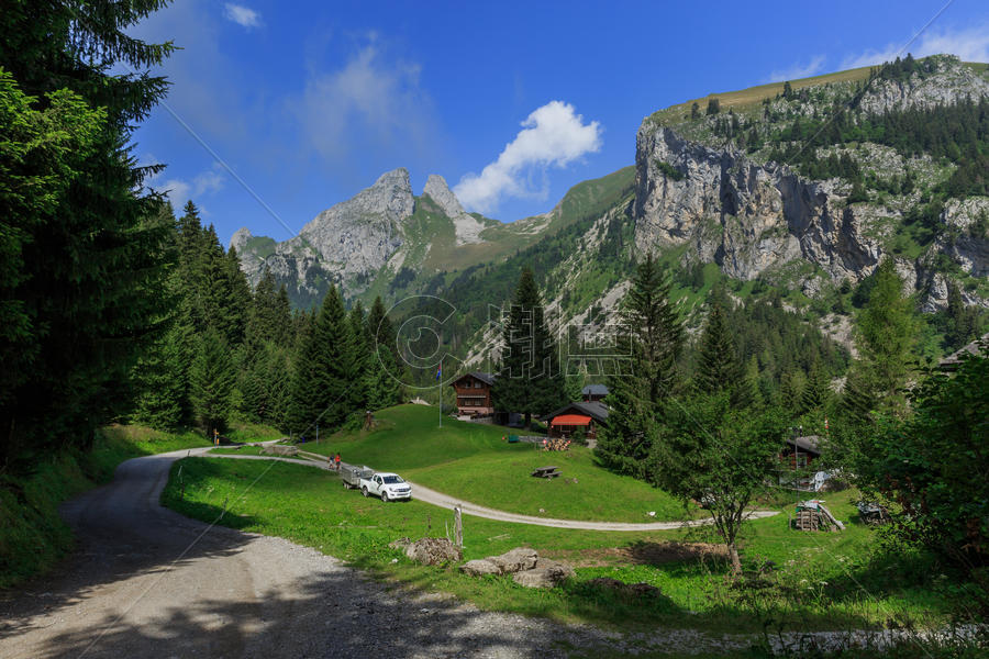 瑞士旅游 欧洲瑞士湖光山色图片素材免费下载