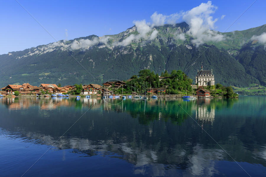 瑞士旅游  瑞士湖光山色 瑞士风景图片素材免费下载