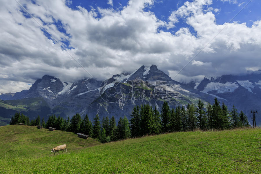 瑞士旅游  瑞士湖光山色 瑞士风景图片素材免费下载