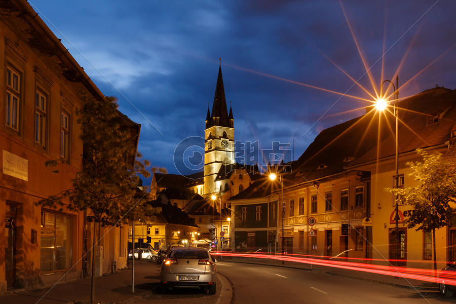 欧洲旅游城市夜景风光图片素材免费下载
