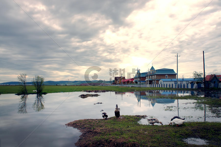 室韦俄罗斯民族乡风景图片素材免费下载