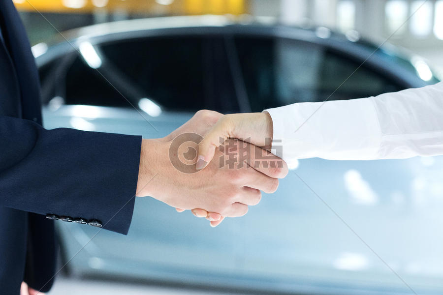 汽车销售成功握手图片素材免费下载