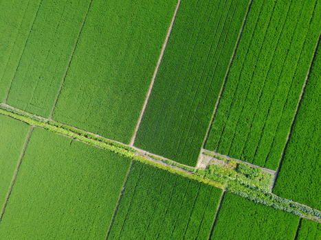 空中鸟瞰田园图片素材免费下载