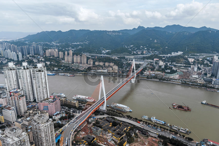 重庆城市与大桥风光图片素材免费下载