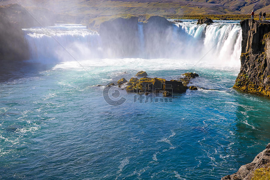 冰岛黄金瀑布图片素材免费下载