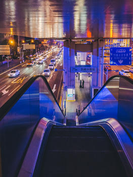 城市夜景交通图片素材免费下载