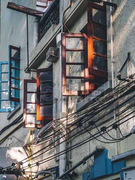 城市建筑上海弄堂图片素材免费下载