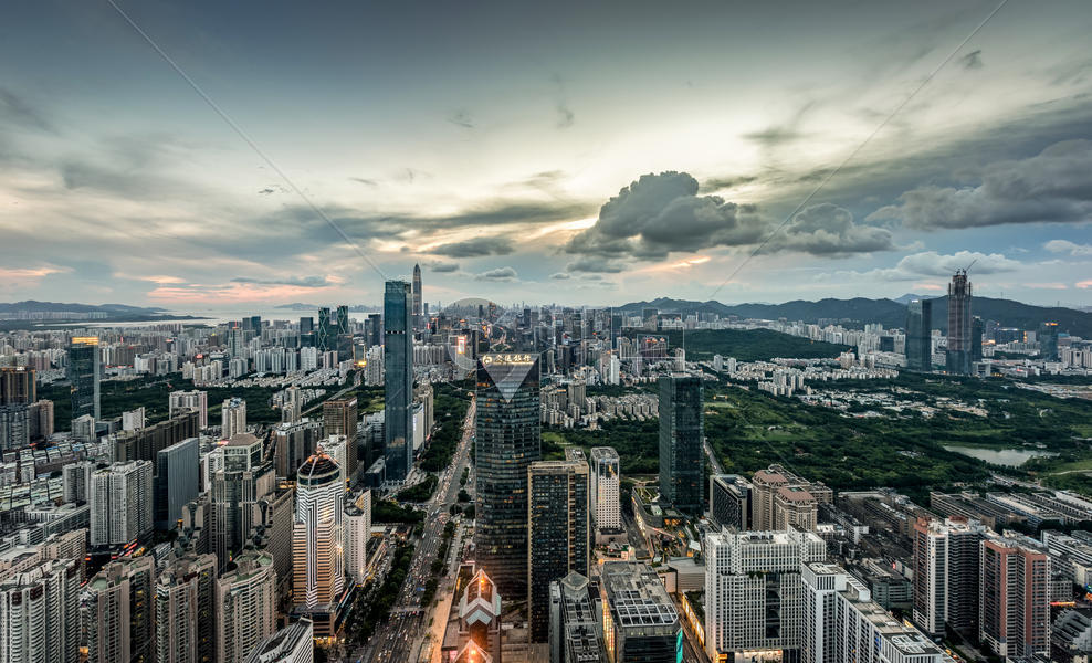 深圳城市夜景图片素材免费下载
