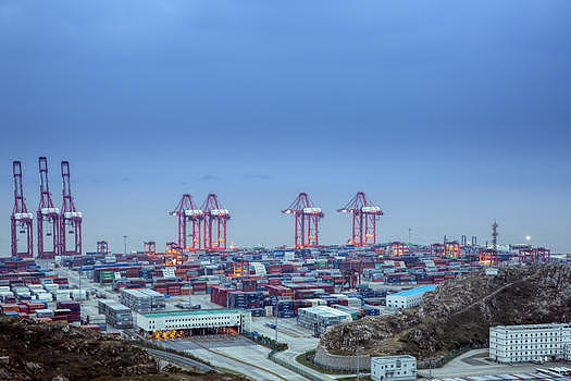 上海洋山港风光图片素材免费下载
