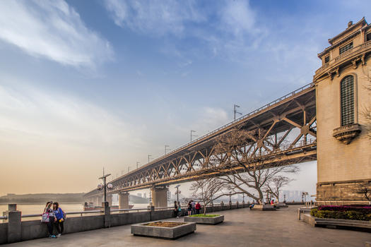武汉长江大桥风光图片素材免费下载