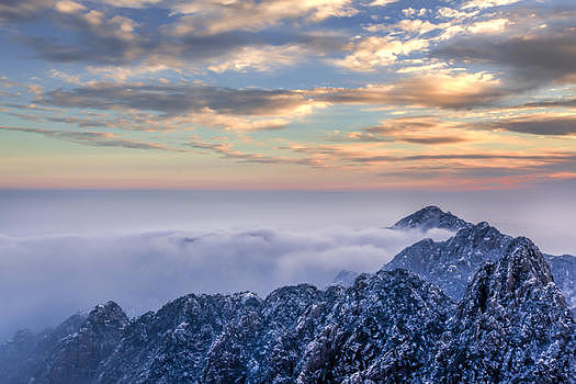 黄山冬季风光图片素材免费下载