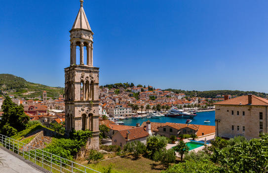欧洲克罗地亚著名海岛旅游风光图片素材免费下载