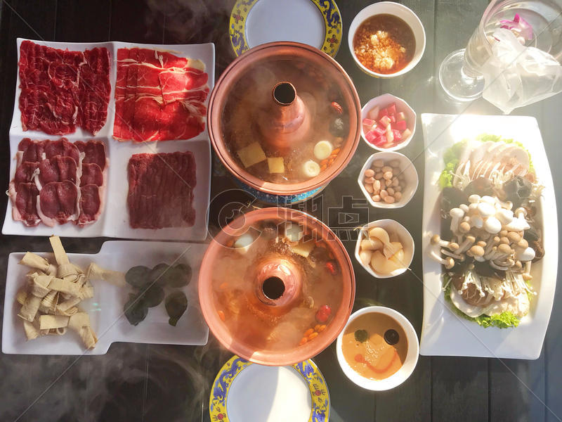 美味铜炉涮肉火锅图片素材免费下载