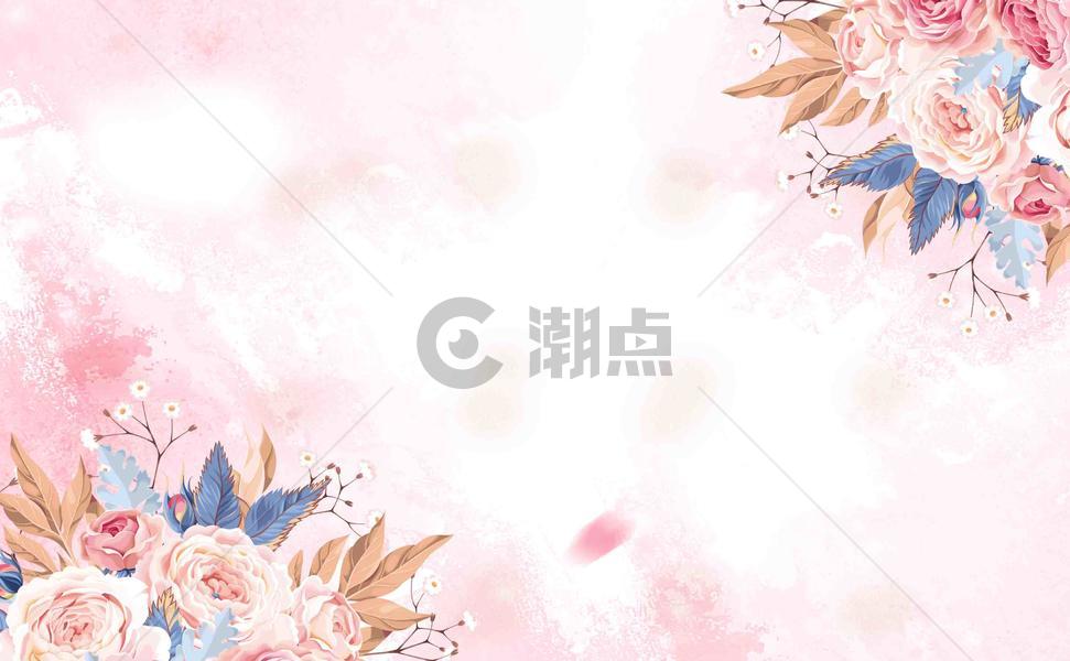 粉色花瓣背景图片素材免费下载
