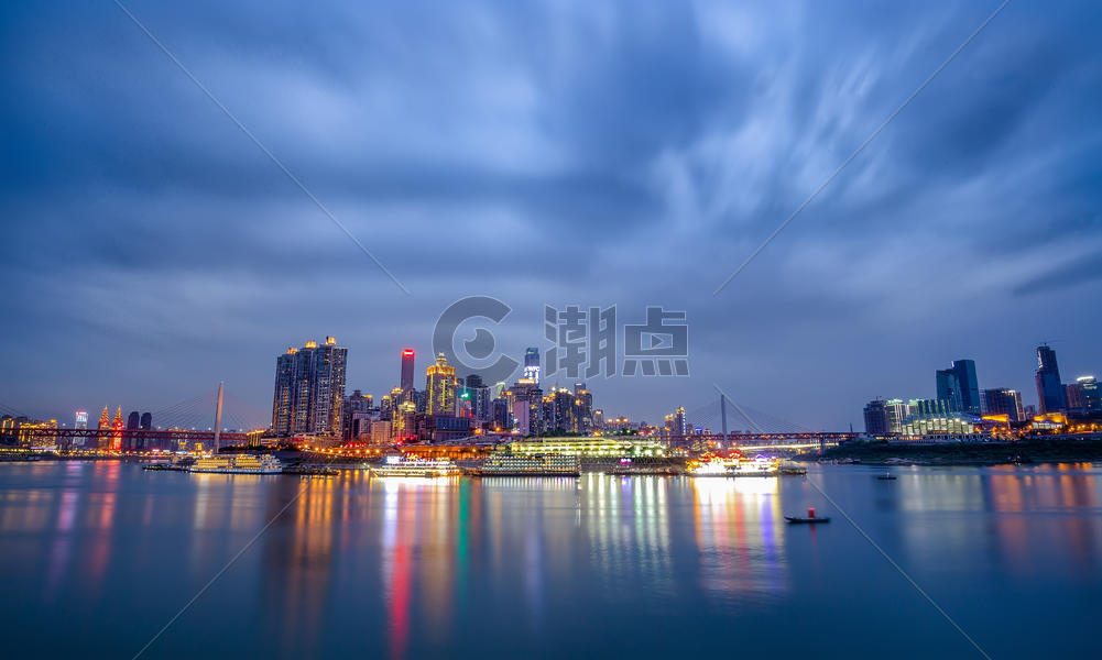 重庆CBD夜景图片素材免费下载