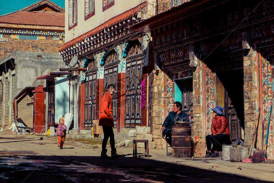 色达藏民生活图片素材免费下载