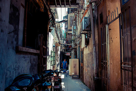 上海某小巷子图片素材免费下载