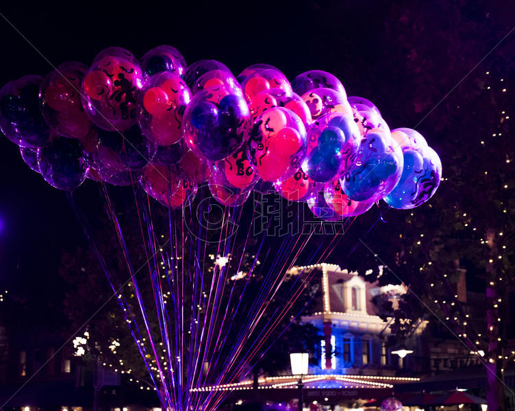 万圣节迪士尼空中气球图片素材免费下载
