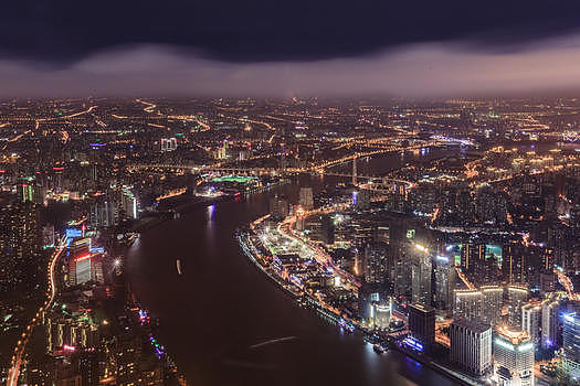 上海城市夜景风光图片素材免费下载