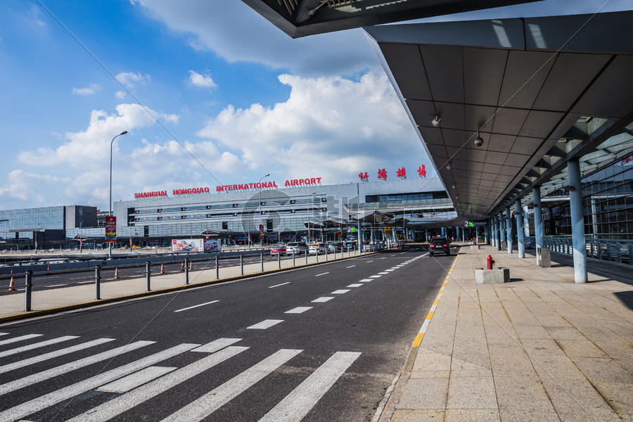 上海机场公路图片素材免费下载