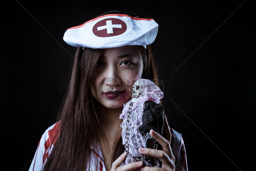 万圣节装扮护士人物图片素材免费下载