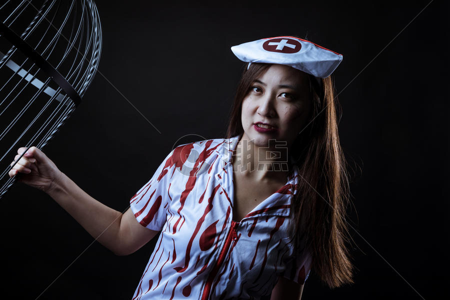 万圣节装扮护士人物图片素材免费下载