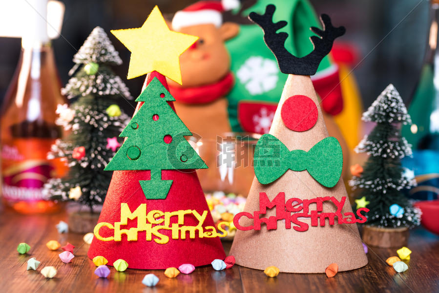 彩色圣诞装饰图片素材免费下载