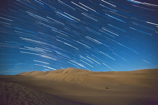 敦煌的沙漠星空图片素材免费下载
