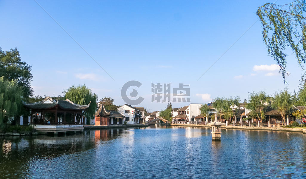 中国江南水乡的西塘古镇图片素材免费下载