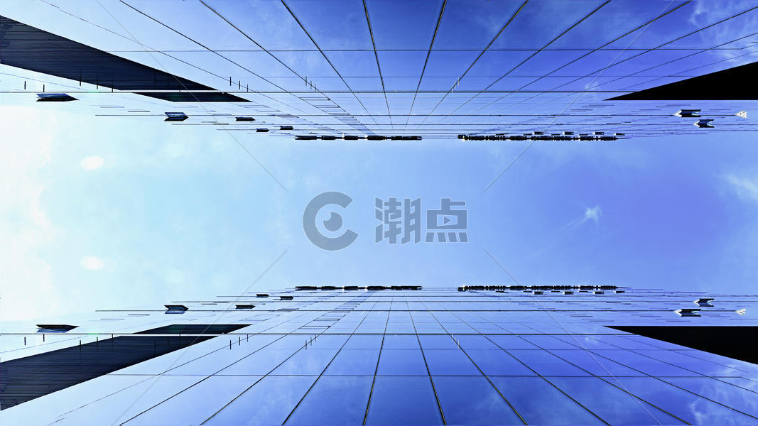 仰望广州天河CBD的高楼大厦图片素材免费下载
