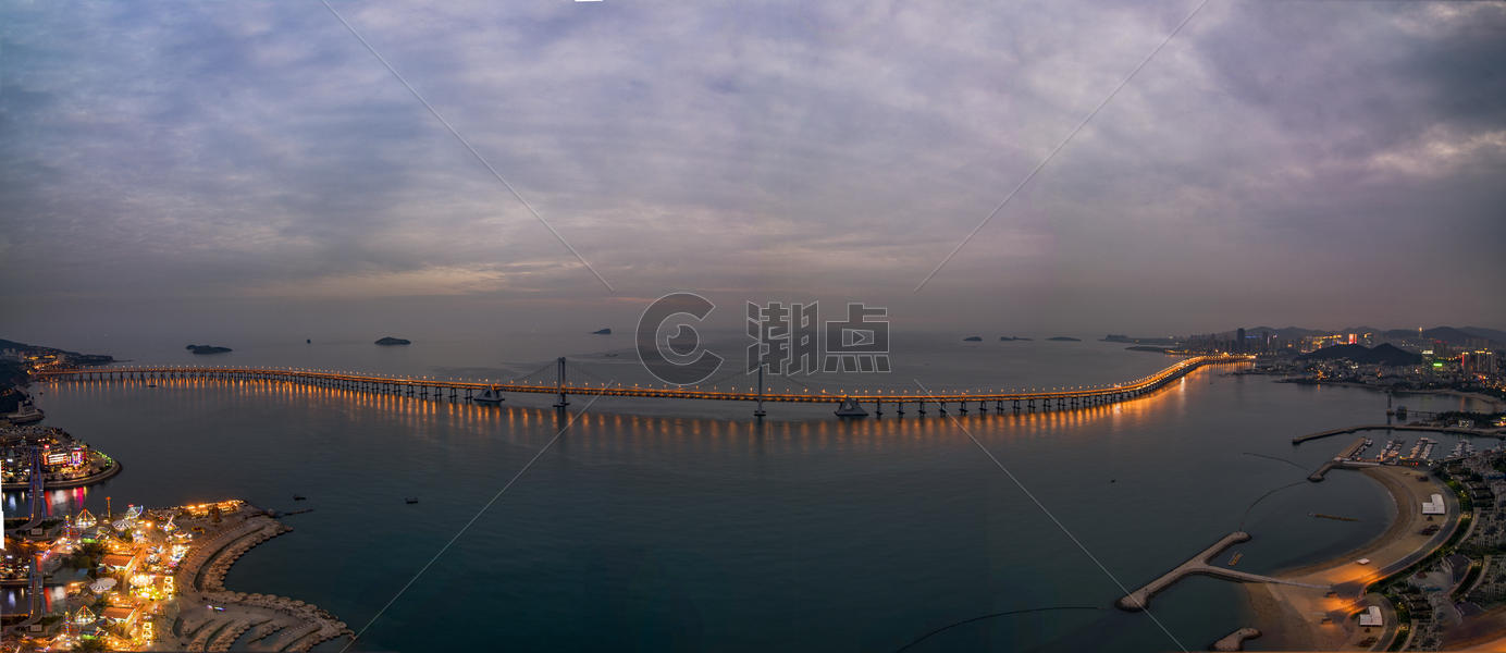 现代城市大连星海湾大桥图片素材免费下载
