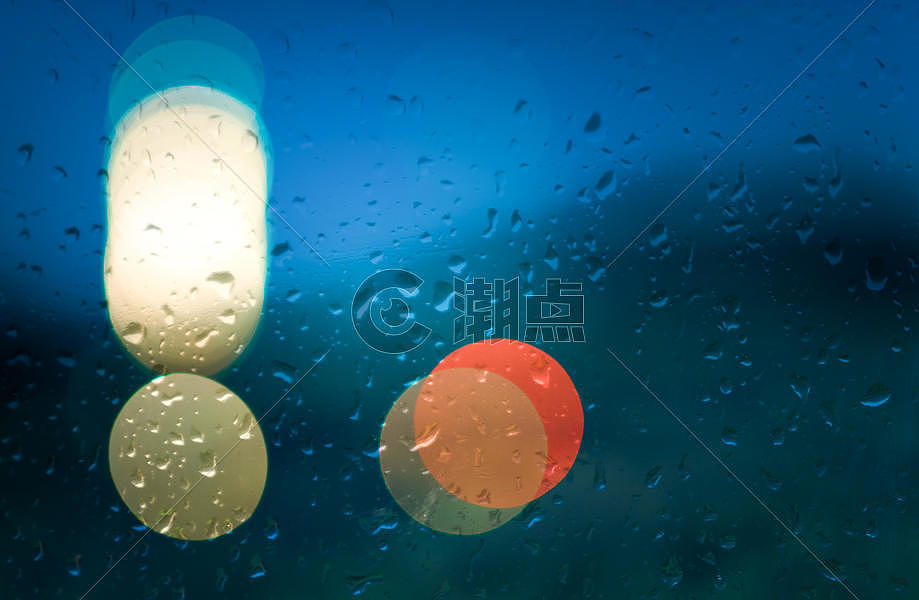 玻璃雨滴炫光素材图片素材免费下载