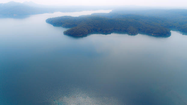 航拍千岛湖图片素材免费下载