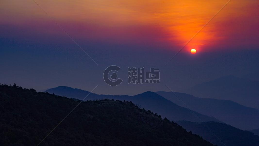 香港阳明山山顶夕阳图片素材免费下载