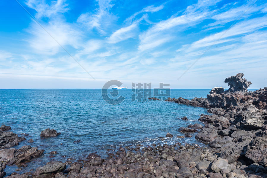 韩国济州岛龙头岩海滨图片素材免费下载