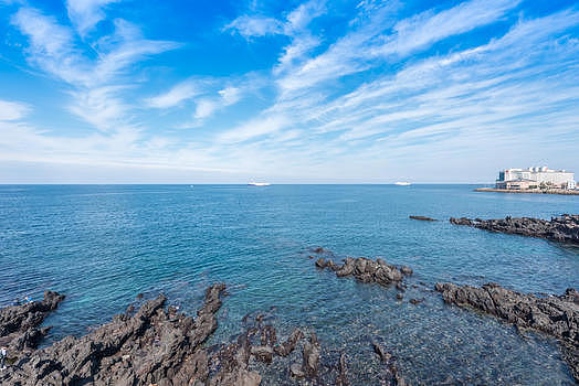 韩国济州岛龙头岩海滨图片素材免费下载